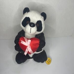 VIDEO - RARE Gemmy Y2K Animated Plush Valentines Panda Sound Activated Works!